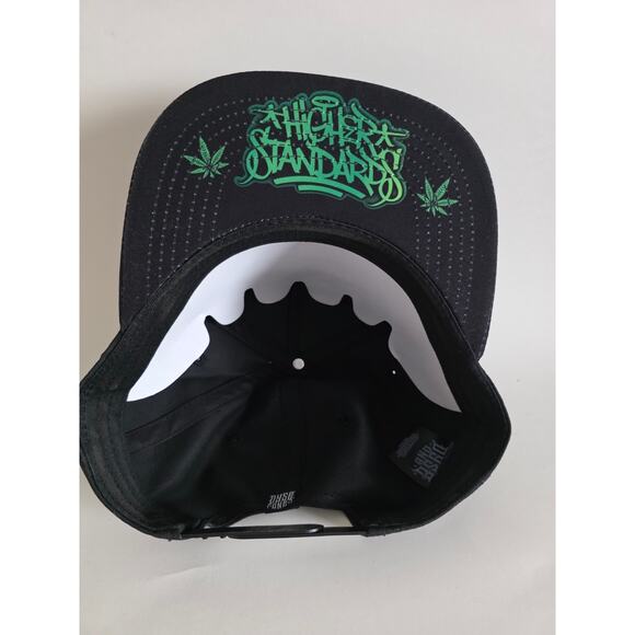 Dyse One Snapback Hat Black Benjamin Franklin Weed Leaf Graphic NWT - Picture 8 of 10